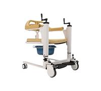 Silla de transferencia de pacientes, elevador de pacientes para el hogar, silla de transferencia de pacientes portátil con asiento dividido de 180°, elevador manual de transferencia con cojines de