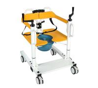 Silla de transferencia de pacientes para ancianos, silla de transporte portátil con orinal y cojín, adecuada para personas mayores con movilidad limitada, sillas de transferencia para adultos mayores