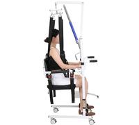 Silla de Transferencia de Pacientes Silla salvaescaleras 6 en 1 para personas mayores con discapacidad, altura ajustable de 150 a 210 cm, cuerpo con suspensión giratoria de 360°, ayuda para