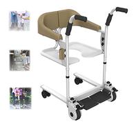 Silla De Transferencia Elevador De Pacientes Silla De Ruedas Para El Cuidado De Ancianos, Elevador De Transferencia De Pacientes, Cojinete De Carga De 130 Kg, Altura Ajustable, Con Freno De Pie Y Cinturón De Seguridad, Para Personas Con Movilidad Reducida,C (C )