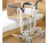 Silla de Transferencia Hidráulica para Ancianos und Enfermos, Gruas para Personas Mayores, Altura de Elevación de 43-62cm, Asiento Abatible a 180°, Fácil Traslado a Camas, Sofás y Baños