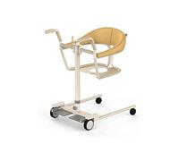 Silla de transferencia médica con asiento dividido de 180°, silla elevadora con ajuste de altura, cómoda junto a la cama, silla de ruedas para ducha para personas mayores