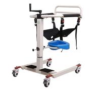 Silla de transferencia para pacientes, silla de ruedas de elevación manual de enfermería, elevador de pacientes con discapacidad para ancianos, silla de ducha multifunción para el hogar