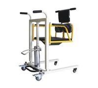 Silla de transferencia para pacientes, silla de ruedas de elevación manual de enfermería, silla de ducha multifunción para ancianos discapacitados