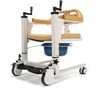 Silla de transferencia para silla de ruedas con elevación de pacientes en el hogar, silla de ruedas de transporte portátil, ayuda para elevación de pacientes con asiento dividido de 180°