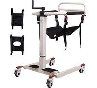 Silla de transferencia para silla de ruedas para el hogar, ayuda portátil para elevación de pacientes con cojín de inodoro, silla de ruedas para baño, silla de ducha, ayuda para transferencia