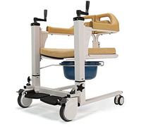 Silla de Transferencia Silla de ruedas de transferencia con respaldo eléctrico ajustable, elevador eléctrico multifuncional para pacientes sentados, con apertura y cierre, con hebilla de seg
