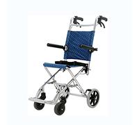 Silla de transporte con reposapiés, ligera, plegable, cómoda, para exteriores, máquina de desplazamiento de silla de ruedas móvil, scooter de viaje de aleación de aluminio para personas mayores para