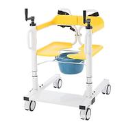 Silla De Transporte Elevación Pacientes,Manual Portátil Hogar Silla De Ruedas Elevadora Traslado De Pacientes,Altura Ajustable Silla De Ruedas Cómoda Junto A La Cama Para Anciano A