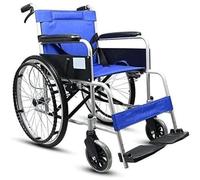 Silla de Transporte Silla de ruedas para adultos, silla de ruedas de acero autopropulsada para personas mayores con discapacidad física, silla plegable para cuidador Regalo