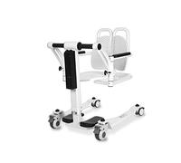 Silla de traslado eléctrica para pacientes, elevador plegable para el hogar, silla con ruedas y asiento abatible a 180°, ducha impermeable de cuerpo completo para personas mayores.