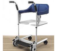 Silla de traslado para pacientes con ruedas para baño, elevador de asiento, inodoro para personas mayores con discapacidad, elevador multifunción fácil de usar para el baño, edición básica a