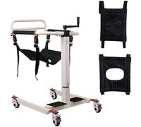 Silla de traslado para pacientes, elevador multifuncional con asiento acolchado para personas mayores con discapacidad, ruedas de acero para el cuidado de ancianos con parálisis, rueda de ba