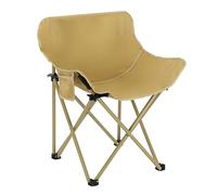 Silla de viaje para mochilero, silla plegable portátil para camping, jardín, patios, silla plegable de arco pequeño, uso al aire libre multiescena (Kaki)