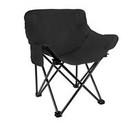 Silla de viaje para mochilero, silla plegable portátil para camping, jardín, patios, silla plegable de arco pequeño, para uso en exteriores multiescena (negro)