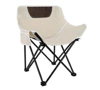 Silla de viaje para mochilero, silla plegable portátil para camping, jardín, patios, silla plegable de arco pequeño, para uso en exteriores multiescena (blanco)