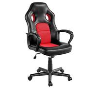 Silla de videojuegos con soporte lumbar y reposapiés, ergonómica y estilo de carreras, reclinable para computadora, piel sintética, silla de oficina para gamer E Sport