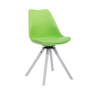 Silla para visitas troyes rund simil cuero verde 56x48x84 cm
