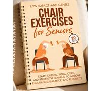 Silla de yoga para personas mayores de 60 años, diseño de cubierta para 2 personas con tabla de ejercicios, poses suaves para pérdida de peso y movilidad, guía de entrenamiento para personas mayores
