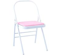 Silla de yoga plegable de piel sintética impermeable de 15.7 pulgadas, soporte de columna vertebral, mecanismo triangular de acero al carbono, ideal para el gimnasio en casa, uso al aire libre, diseño