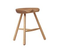 Silla de Zapatero N.° 49 de Roble Aceitado Blanco
