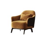 Silla decorativa con otomana, asiento vintage de mediados de siglo para sala de estar, hotel, recepción y balcón, patas de metal