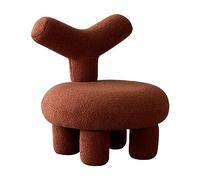 Silla decorativa con tapicería Boucle y reposapiés a juego para asientos de sala de estar y decoración del hogar