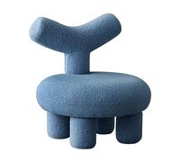 Silla decorativa con tapicería Boucle y reposapiés a juego para asientos de sala de estar y decoración del hogar