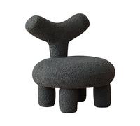 Silla decorativa con tapicería Boucle y reposapiés a juego para asientos de sala de estar y decoración del hogar