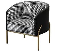 Silla decorativa de estilo europeo para sala de estar y dormitorio, tela, silla de ocio, sillón, fácil de montar, sala de estar, dormitorio, estudio, balcón, cafetería, restaurante, práctica
