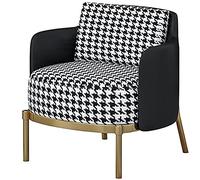 Silla decorativa de estilo europeo, silla lateral de tela para sala de estar y dormitorio, sillón, fácil montaje, sala de estar, dormitorio, estudio, balcón, cafetería, restaurante, práctica y moderna