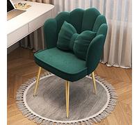 Silla decorativa de terciopelo con altura ajustable y giratoria de 360° ergonómica, silla de maquillaje para tocador, sala de estar y dormitorio