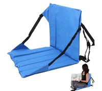 Silla del estadio, sillas de blanqueador con la espalda | Asientos de gradas con respaldos y cojín,Cojín al aire libre de piso para conciertos de fútbol de béisbol viajes de campamento Beach Picnic Bo