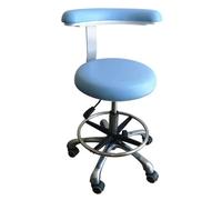 Silla dental Assint - Taburete giratorio de 360° de piel sintética ajustable ideal para profesionales y clínicas dentales