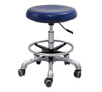 Silla dental giratoria, taburete auxiliar de altura ajustable con asiento de poliuretano para clínica y salón, reposabrazos ergonómicos