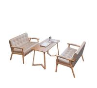 Silla - Diseño retro moderno de mediados de siglo, reposabrazos de madera maciza, tapizado para mayor comodidad, perfecto para sala de estar y dormitorio de lectura