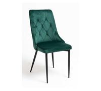 Silla dolphin black terciopelo - verde