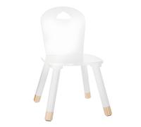 ATMOSPHERA CREATEUR D'INTERIEUR Silla de Madera para niños-Decoración Nube-Color Blanco, marrón, L. 28 x l. 50 x H. 28 cm