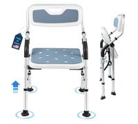 Silla Ducha Personas Mayores, Sillas Ortopédicas Para Baño, Asiento De Ducha Abatible, Taburete Ducha Banco Para Baño Ancianos, Banqueta Para Cuarto De Baño, Asiento Bañera Adulto (Gris, Extra Grande)