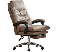 Silla ejecutiva de servicio pesado con reposabrazos giratorios giratorios de 360 ° y silla de oficina comercial de cuero de microfibra resistente al desgaste para reuniones y trabajo Octopus feet