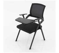 Silla ejecutiva ergonómica de oficina con reposabrazos, silla de entrenamiento plegable para salas de conferencias, silla de escritorio plegable para empresas, naranja con tabla