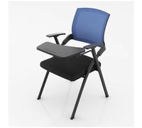 Silla ejecutiva ergonómica de oficina con reposabrazos, silla de entrenamiento plegable para salas de conferencias, silla de escritorio plegable para empresas, naranja con tabla