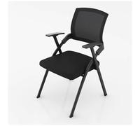 Silla ejecutiva ergonómica de oficina con reposabrazos, silla de entrenamiento plegable para salas de conferencias, silla de escritorio plegable para empresas, naranja con tabla