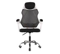 Silla ejecutiva ergonómica giratoria de Malla para el hogar, Ajustable para Oficina y Juegos con función de inclinación, reposacabezas y apoyabrazos, diseño Moderno para Mayor Comodidad (sin