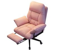 Silla ejecutiva ergonómica Rosa con reposapiés reclinable, Espuma de Alta resiliencia, para Comodidad en el hogar, Oficina y Dormitorio, Silla de Escritorio Ajustable para computadora.