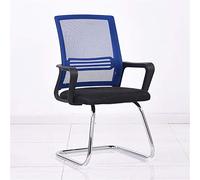 Silla ejecutiva para jefe de oficina, silla de escritorio para computadora con soporte de brazo y respaldo medio, silla ergonómica de reunión para oficina, escuela, 57 x 50 x 58 cm, color D