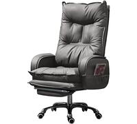 Silla Ejecutiva Silla De Escritorio con Reposapiés Sillón Ejecutivo con Almacenaje Lateral, Sillón De Dirección Giratorio Reclinable, Silla Ergonómica De Oficina En Casa, Fácil De Instalar