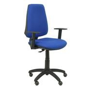 Silla elche cp bali azul brazos regulables ruedas de parqué