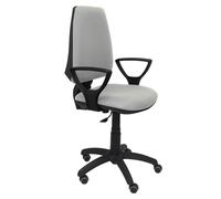 Silla elche cp bali gris claro brazos fijos ruedas de parqué