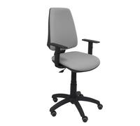 Silla elche cp bali gris claro brazos regulables ruedas de parqué